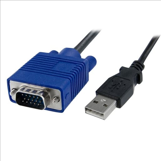 StarTech.com KVM Console to Laptop USB 2.0 Portable Crash Cart Adaptor with File Transfer