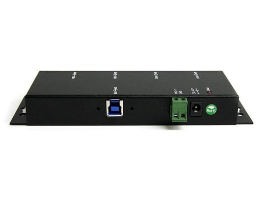 StarTech.com Mountable 4 Port Rugged Industrial SuperSpeed USB 3.0 Hub (Black)