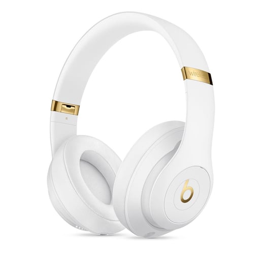 Beats Studio3 Over-Ear Noise-Cancelling Wireless Headphones (White)