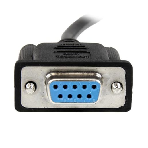 StarTech.com (1m) DB9 RS232 Serial Null Modem Cable F/F - Black 