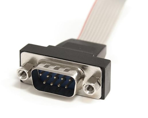 StarTech.com 16 inch 9-pin Serial Male to 10-pin Motherboard Header Panel Mount Cable