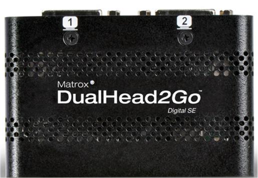 Matrox DualHead2Go Digital SE External Multi-Display Adaptor 3840x1200  2 x DVI-D Outputs USB for power