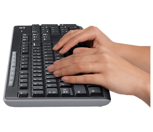 Logitech MK270 Wireless Combo Keyboard and Mouse Set - Magyar