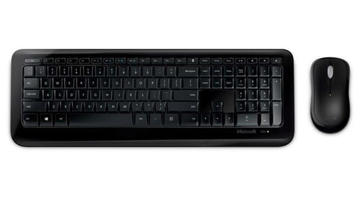 Microsoft 850 Wireless Desktop Keyboard and Optical Mouse 2.4GHz (Black)