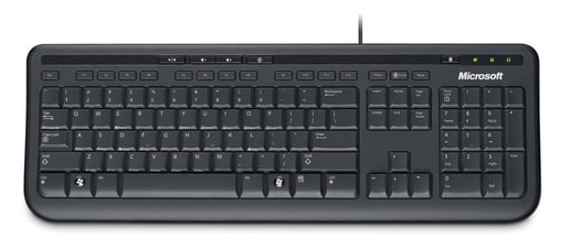 Microsoft 600 USB Wired Keyboard (Black)