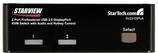 StarTech.com 2-Port Professional USB DisplayPort KVM Switch with Audio