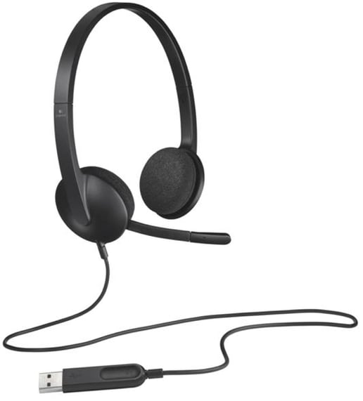 Logitech H340 Lightweight USB Headset with Noise-Cancelling Microphone
