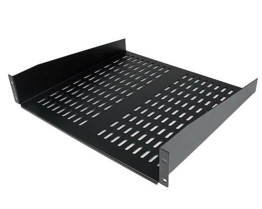 StarTech 2U 16 inch Universal Vented Rack Mount Cantilever Shelf Fixed Server Rack Cabinet Shelf