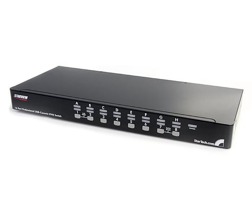 StarTech.com 16-Port (1U) Rack Mount USB KVM Switch with OSD