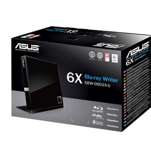ASUS SBW-06D2X-U External Blu-ray Writer Optical Drive