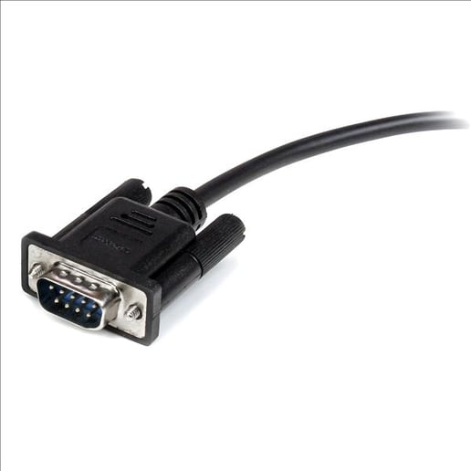 StarTech.com (0.5m) Straight Through DB9 RS232 Serial Cable - M/F (Black)
