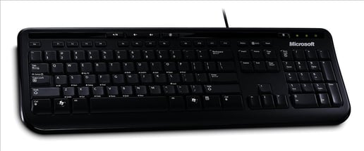 Microsoft 600 USB Wired Keyboard (Black)