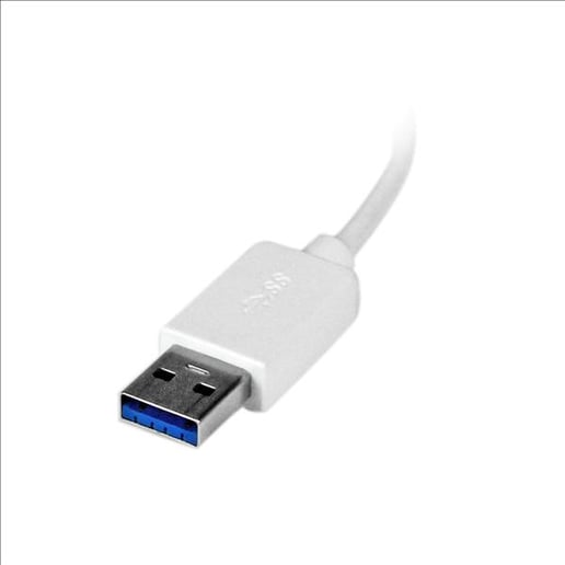 StarTech.com Portable 4 Port SuperSpeed Mini USB 3.0 Hub - White