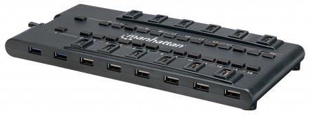 Manhattan MondoHub 28 Port USB Hub (Black)