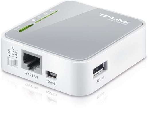 TP-Link Portable 3G/4G 150Mbps Wireless N Router (White/Grey) - V1.0