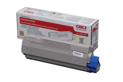 OKI 43872305 (Yield: 2,000 Pages) Yellow Toner Cartridge
