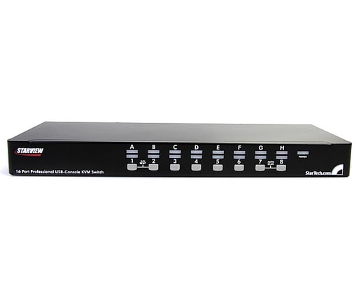 StarTech.com 16-Port (1U) Rack Mount USB KVM Switch with OSD