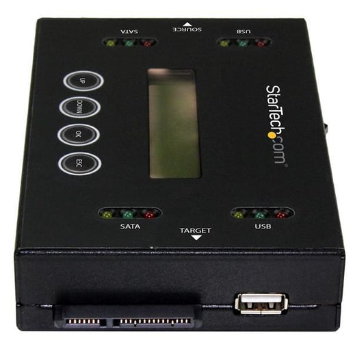 StarTech.com Drive Duplicator and Eraser for USB Flash Drives and 2.5 / 3.5 inch SATA Drives