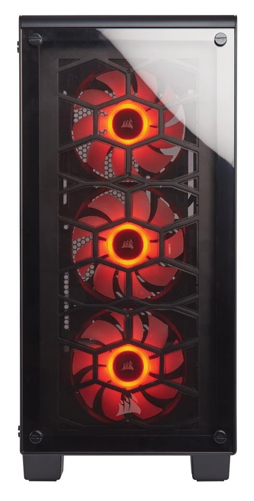 Corsair Crystal 460X RGB Mid Tower Gaming Case - Black 