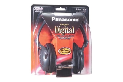 Panasonic Full Size Monitor Headphones with In-Cord Volume Control