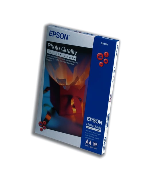 Epson (A4) 102g/m2 Photo Quality Matte Inkjet Max. 1440dpi Paper (White) 1 Pack of 100 Sheets
