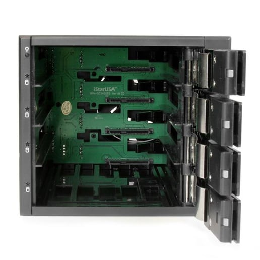 StarTech.com (4 Bay) Aluminum Trayless Hot Swap Mobile Rack Backplane for (3.5 inch) SAS II/SATA III - 6 Gbps HDD