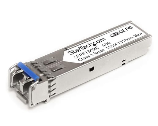 StarTech.com 100Mbps Fiber SFP Transceiver Module 100BASE-FX, MM LC, DDM, Cisco Compliant (2km)