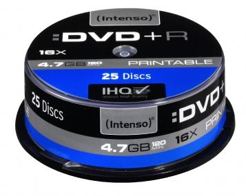 Intenso DVD+R 16x Printable 25pk Spindle