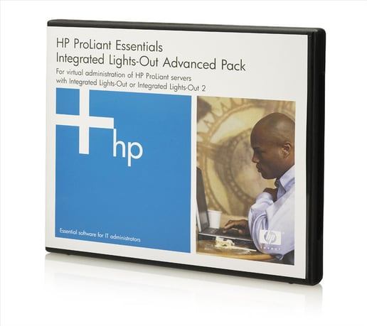HP ProLiant Essentials Integrated Lights-Out Advanced Pack No Media 1-Server License Including 1 Year of 24x7 Technical Support and Updates