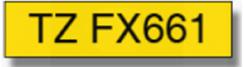 Brother P-touch TZe-FX661 (36mm x 8m) Black On Yellow Flexi Laminated Labelling Tape