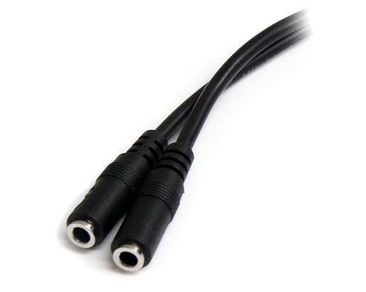 StarTech.com 3.5mm 4-pin to 2 x 3-pin 3.5mm Headset Adaptor - M/F