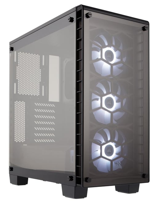Corsair Crystal 460X RGB Mid Tower Gaming Case - Black 