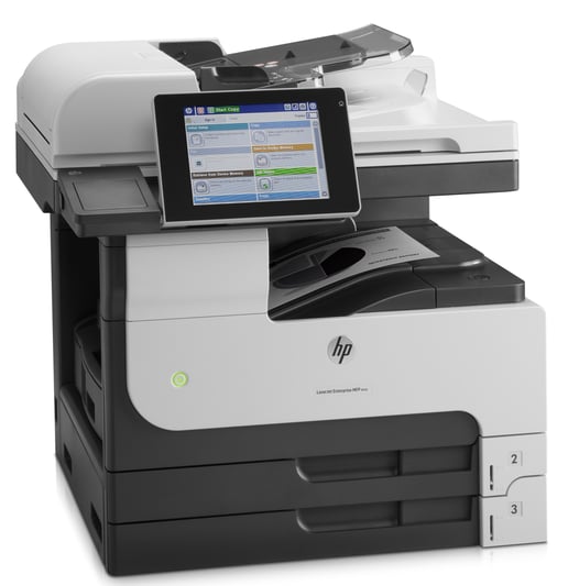 HP LaserJet Enterprise M725dn (A3) Mono Laser Multifunction Networked Printer (Print/Copy/Scan) 1GB 20.3cm LCD Touchscreen 41ppm (Mono) 200,000 (MDC)