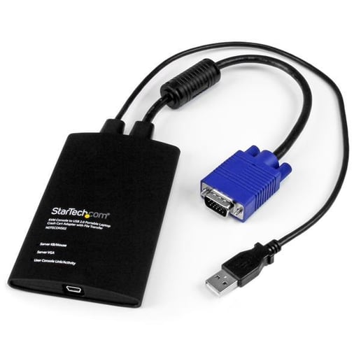 StarTech.com KVM Console to Laptop USB 2.0 Portable Crash Cart Adaptor with File Transfer