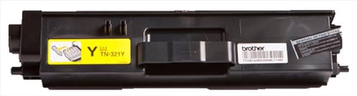Brother TN-321Y (Yield: 1,500 Pages) Yellow Toner Cartridge