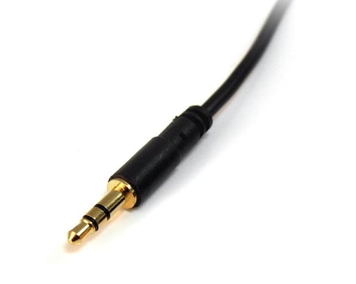 StarTech.com (10 feet) 3.5mm Stereo Audio Cable Male/Male (Black)