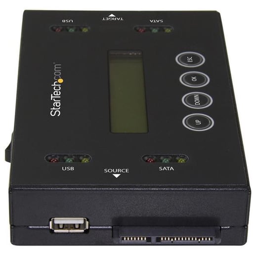 StarTech.com Drive Duplicator and Eraser for USB Flash Drives and 2.5 / 3.5 inch SATA Drives