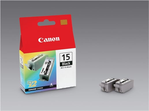 Canon BCI-15 Black (Twin Pack) Ink Tank