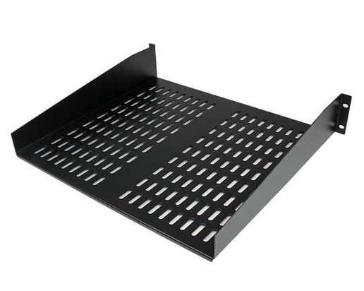 StarTech 2U 16 inch Universal Vented Rack Mount Cantilever Shelf Fixed Server Rack Cabinet Shelf