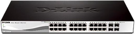 D-Link DGS-1210-24P 24-port Gigabit Smart PoE Switch with 4 SFP Ports
