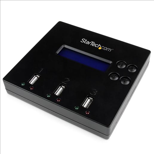 StarTech.com Standalone 1:2 USB Flash Drive Duplicator and Eraser (Black)
