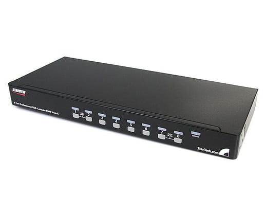 StarTech.com 8-Port (1U) Rackmount USB KVM Switch with On Screen Display (OSD)