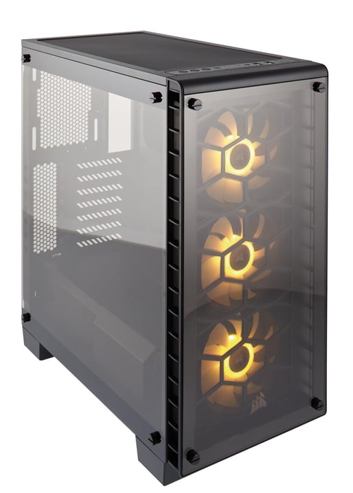 Corsair Crystal 460X RGB Mid Tower Gaming Case - Black 