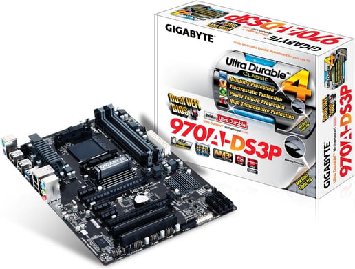 Gigabyte 970A-DS3P ATX Motherboard for AMD Socket AM3+ CPUs