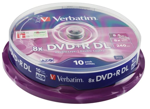 Verbatim DVD+R 8x Dual Layer