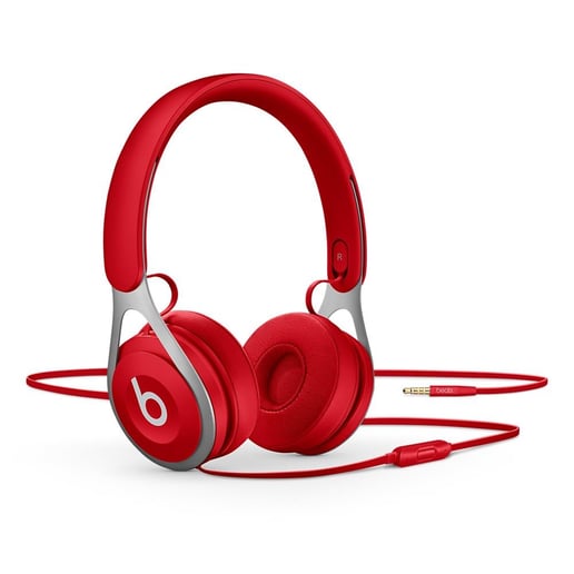 Apple Beats EP On-Ear Wired Headphones (Red)