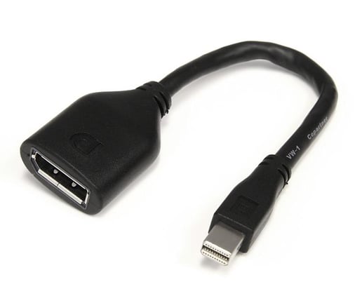 StarTech.com 6 inch Mini DisplayPort to DisplayPort Video Cable Adaptor - M/F