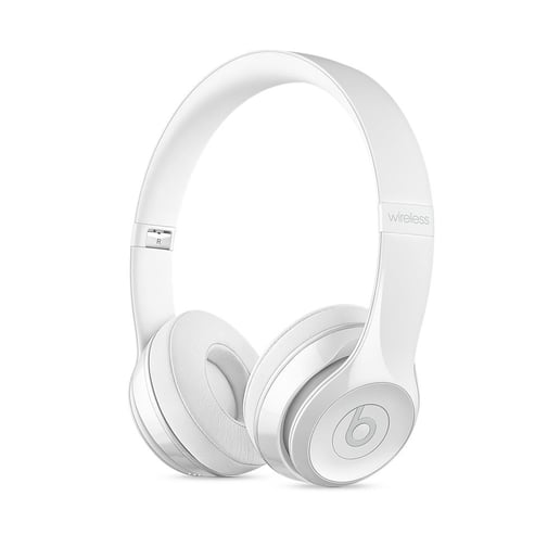 Beats Solo3 On-Ear Wireless Headphones (Gloss White)