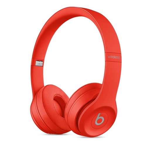 Beats Solo3 On-Ear Wireless Headphones (Red)