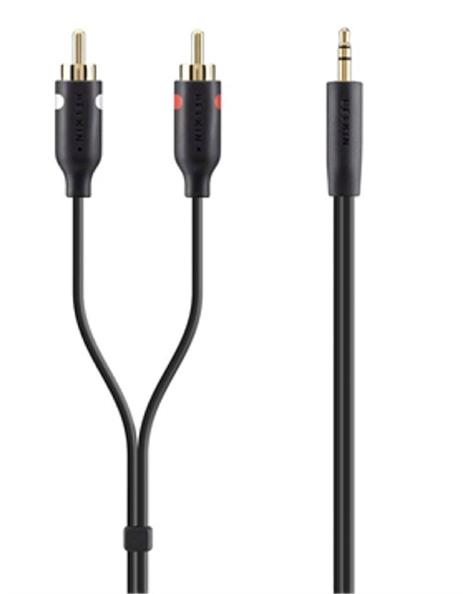Belkin (2m) Portable Y Audio Cable Gold Connector